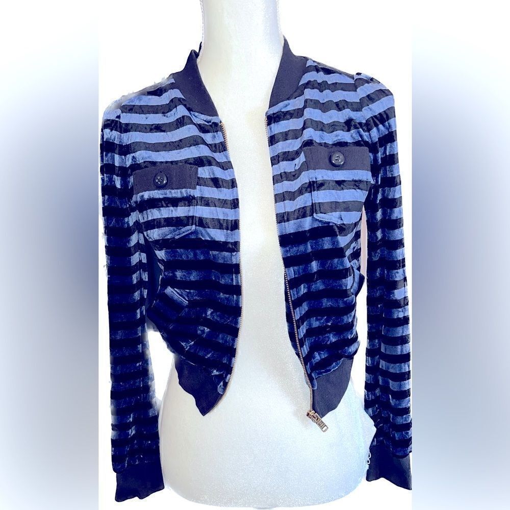 Marc jacobs velour striped jacket, so cool and chic!